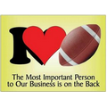 I Love Football Rectangle Photo Hand Mirror (2.5" x 3.5")